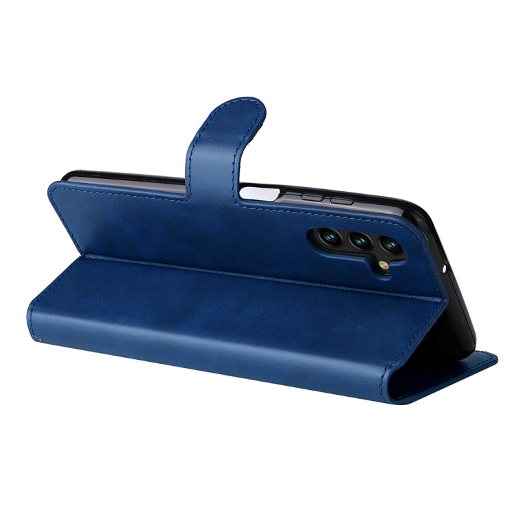 For Samsung Galaxy A13 5G JUNSUNMAY Calf Texture Leather Phone Case
