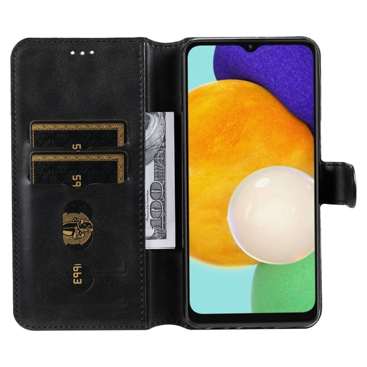 For Samsung Galaxy A13 5G JUNSUNMAY Calf Texture Leather Phone Case