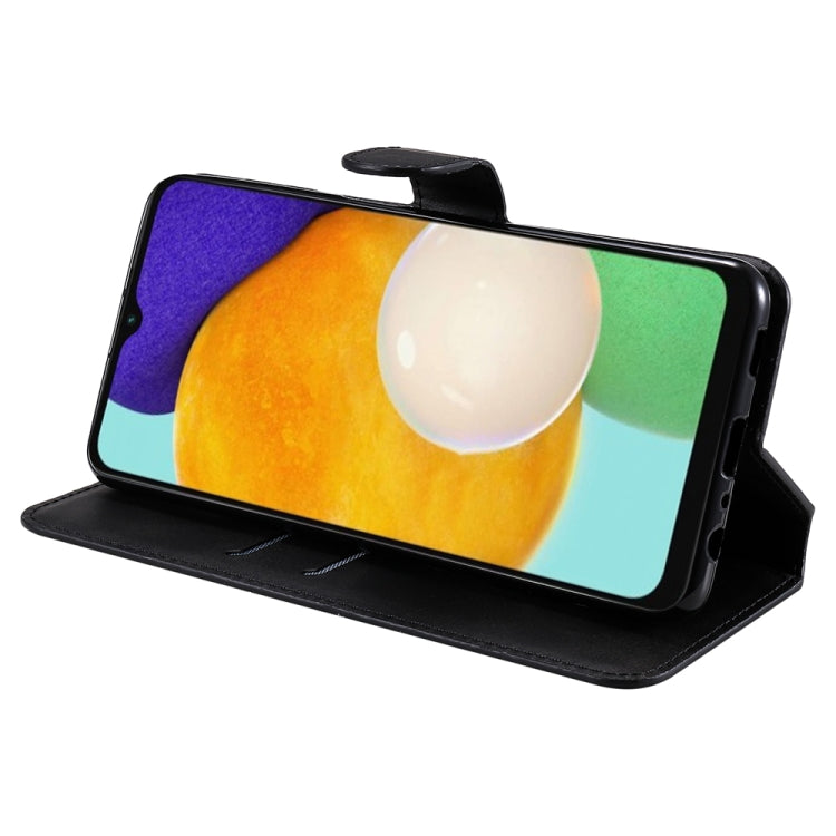 For Samsung Galaxy A13 5G JUNSUNMAY Calf Texture Leather Phone Case