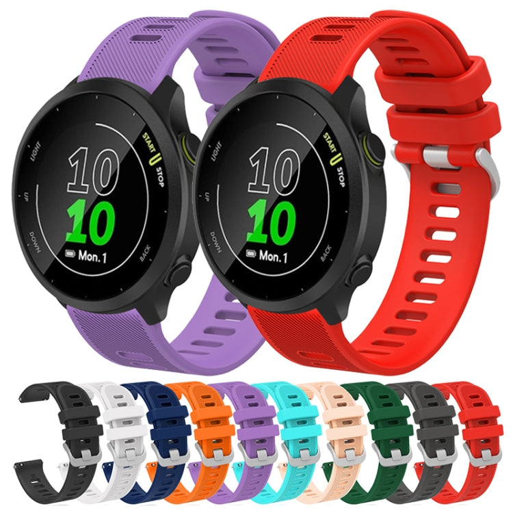For Garmin Vivomove 20mm Silicone Twill Watch Band