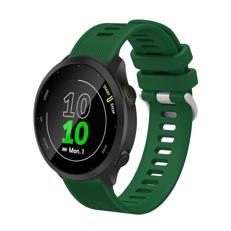 For Garmin Vivoactive 3 20mm Silicone Twill Watch Band