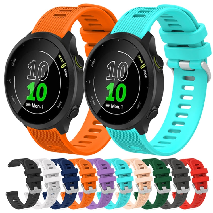 For Garmin Vivoactive 3 20mm Silicone Twill Watch Band