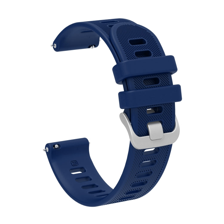 For Amazfit GTS 2E 20mm Silicone Twill Watch Band