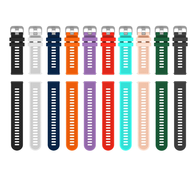 For Amazfit GTS 2E 20mm Silicone Twill Watch Band