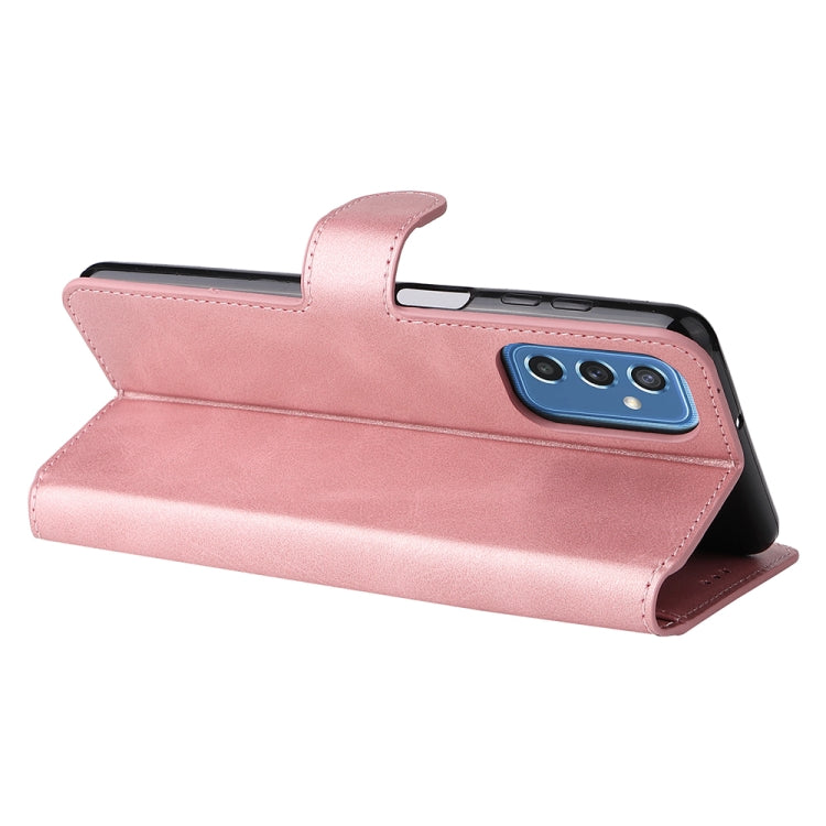 For Samsung Galaxy M52 5G JUNSUNMAY Calf Texture Leather Phone Case