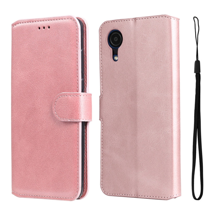 For Samsung Galaxy A03 Core JUNSUNMAY  Calf Texture Leather Phone Case