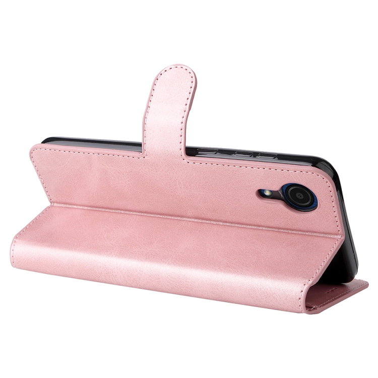 For Samsung Galaxy A03 Core JUNSUNMAY  Calf Texture Leather Phone Case