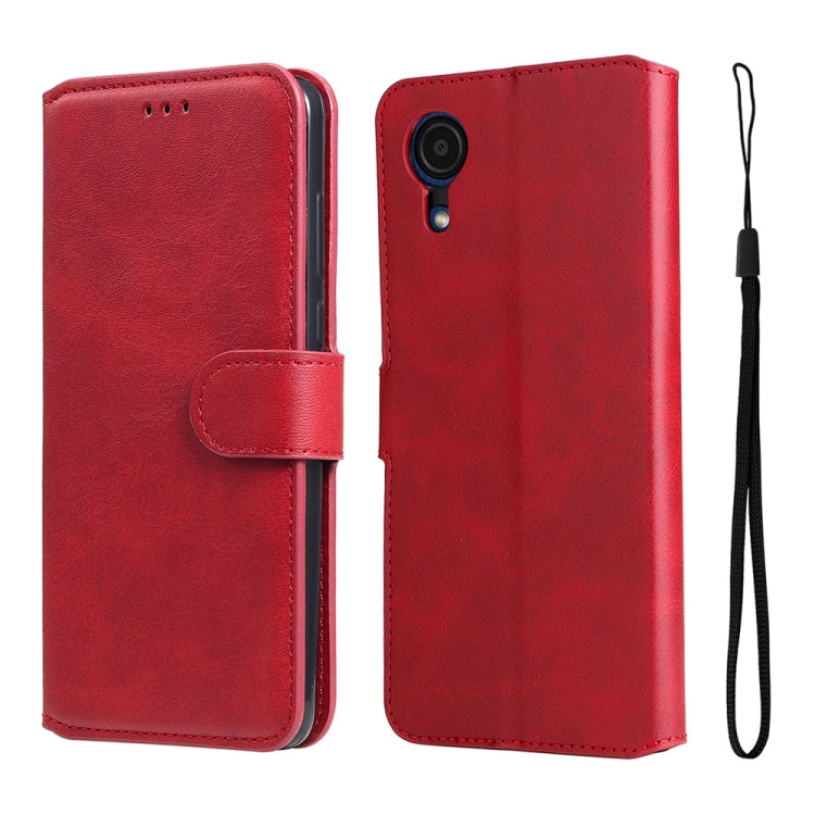 For Samsung Galaxy A03 Core JUNSUNMAY  Calf Texture Leather Phone Case