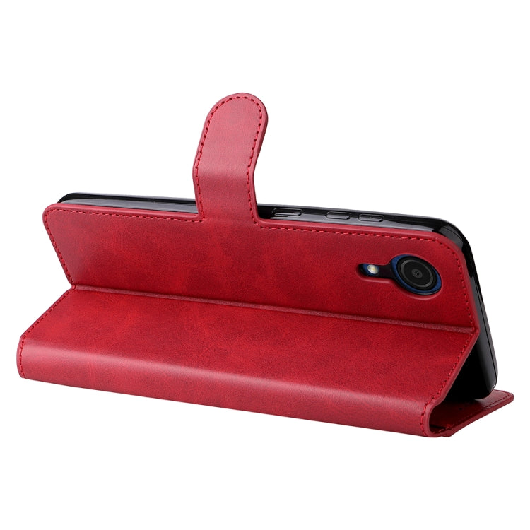 For Samsung Galaxy A03 Core JUNSUNMAY  Calf Texture Leather Phone Case