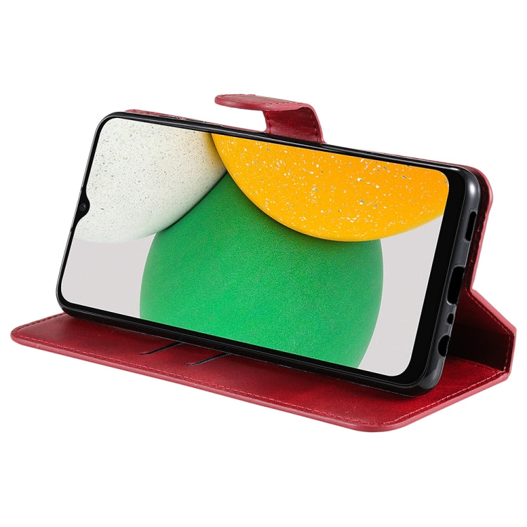 For Samsung Galaxy A03 Core JUNSUNMAY  Calf Texture Leather Phone Case