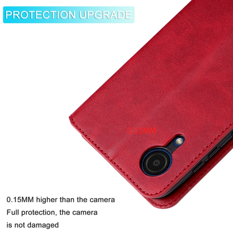 For Samsung Galaxy A03 Core JUNSUNMAY  Calf Texture Leather Phone Case