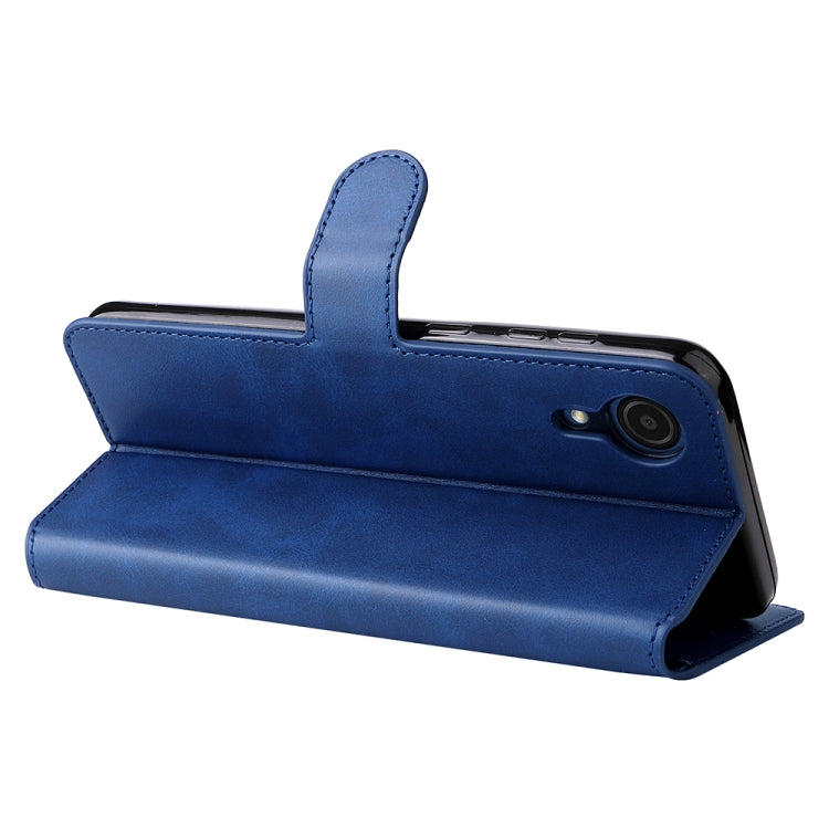 For Samsung Galaxy A03 Core JUNSUNMAY  Calf Texture Leather Phone Case