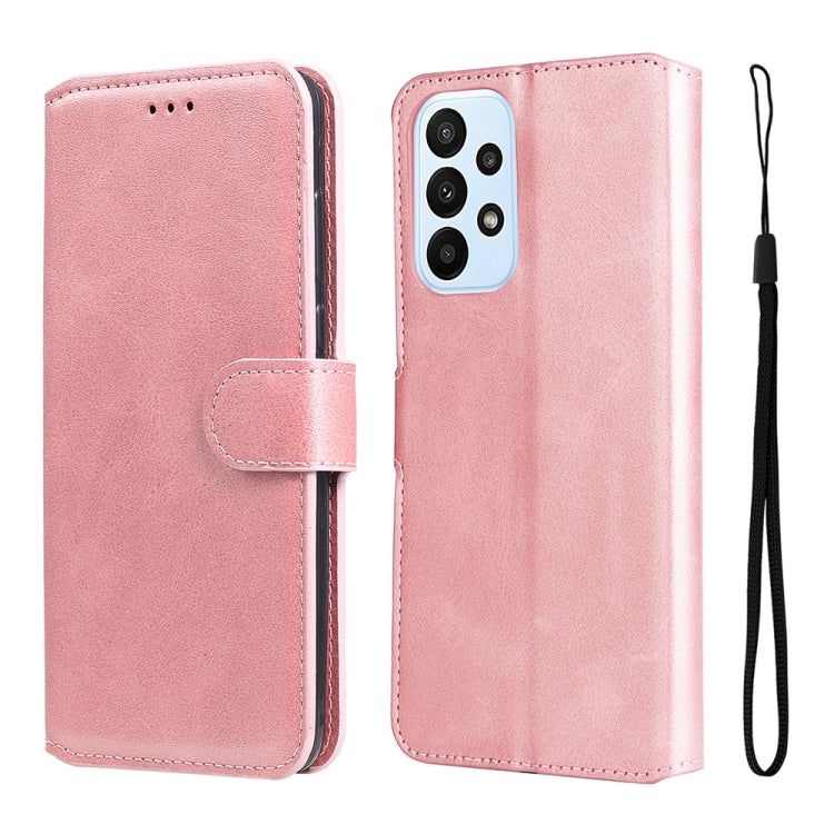 For Samsung Galaxy A23 4G / M23 / F23 JUNSUNMAY Calf Texture Leather Phone Case