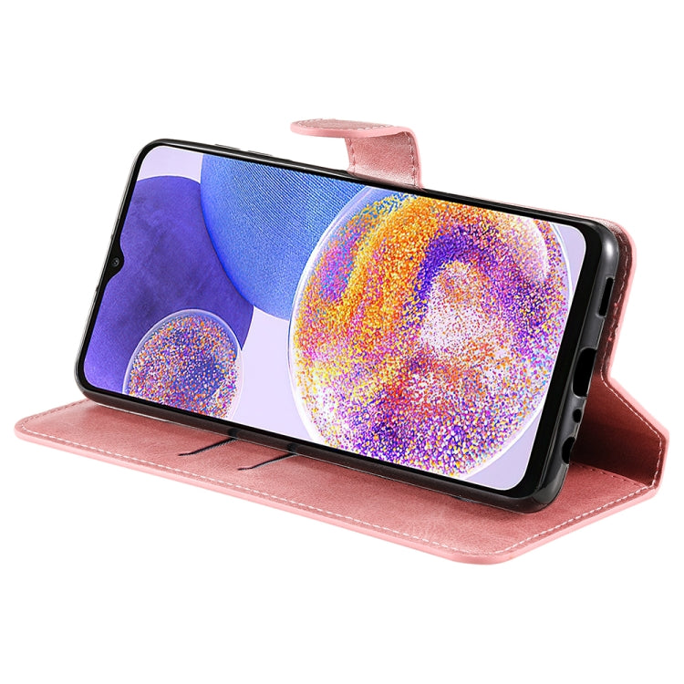 For Samsung Galaxy A23 4G / M23 / F23 JUNSUNMAY Calf Texture Leather Phone Case