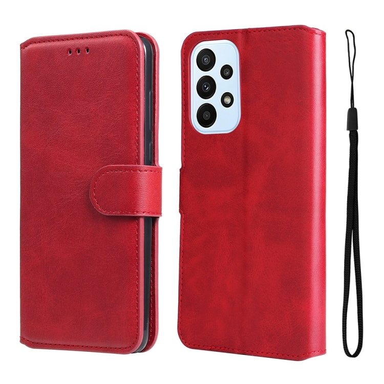For Samsung Galaxy A23 4G / M23 / F23 JUNSUNMAY Calf Texture Leather Phone Case