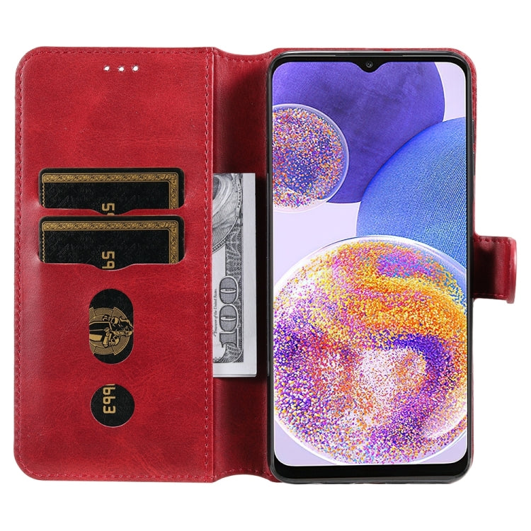 For Samsung Galaxy A23 4G / M23 / F23 JUNSUNMAY Calf Texture Leather Phone Case