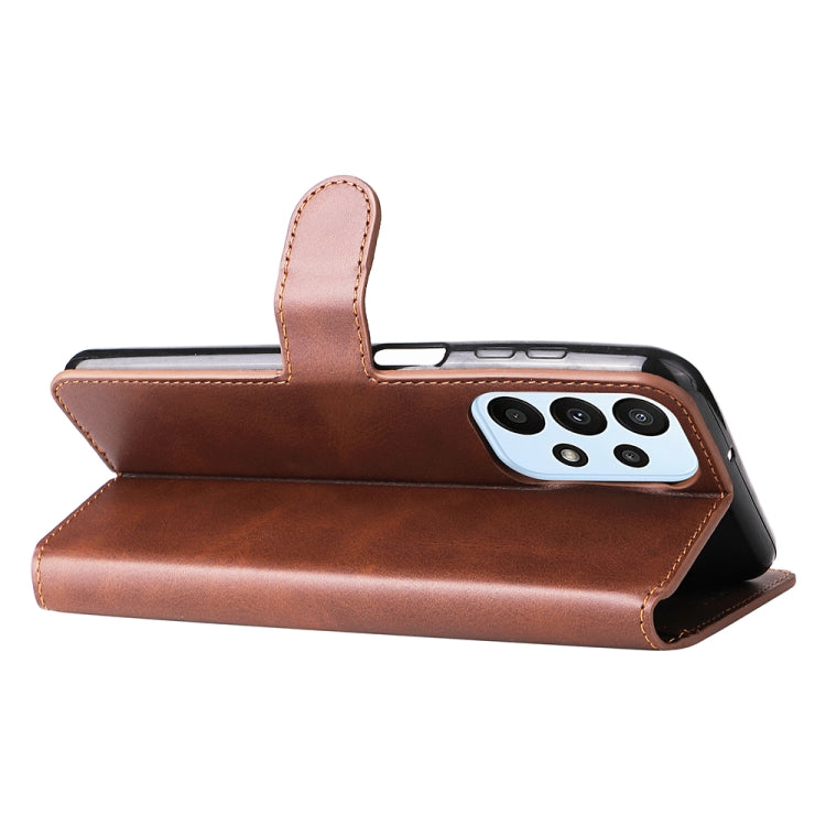 For Samsung Galaxy A23 4G / M23 / F23 JUNSUNMAY Calf Texture Leather Phone Case