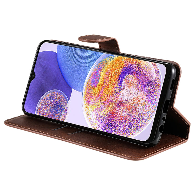 For Samsung Galaxy A23 4G / M23 / F23 JUNSUNMAY Calf Texture Leather Phone Case