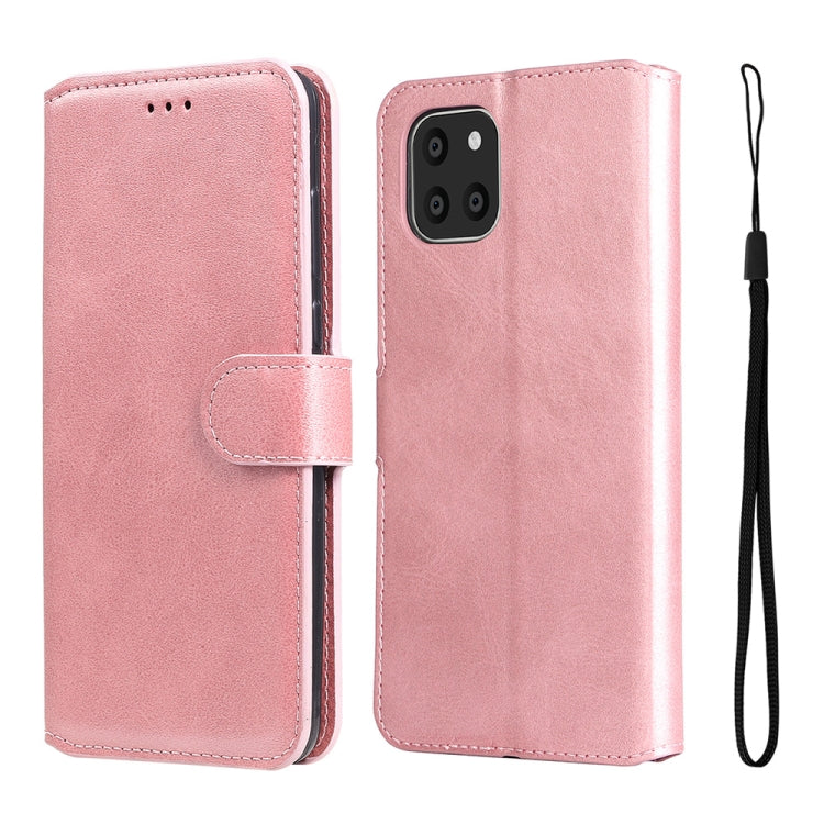 For Samsung Galaxy A03 166mm EU Version JUNSUNMAY Calf Texture Leather Phone Case