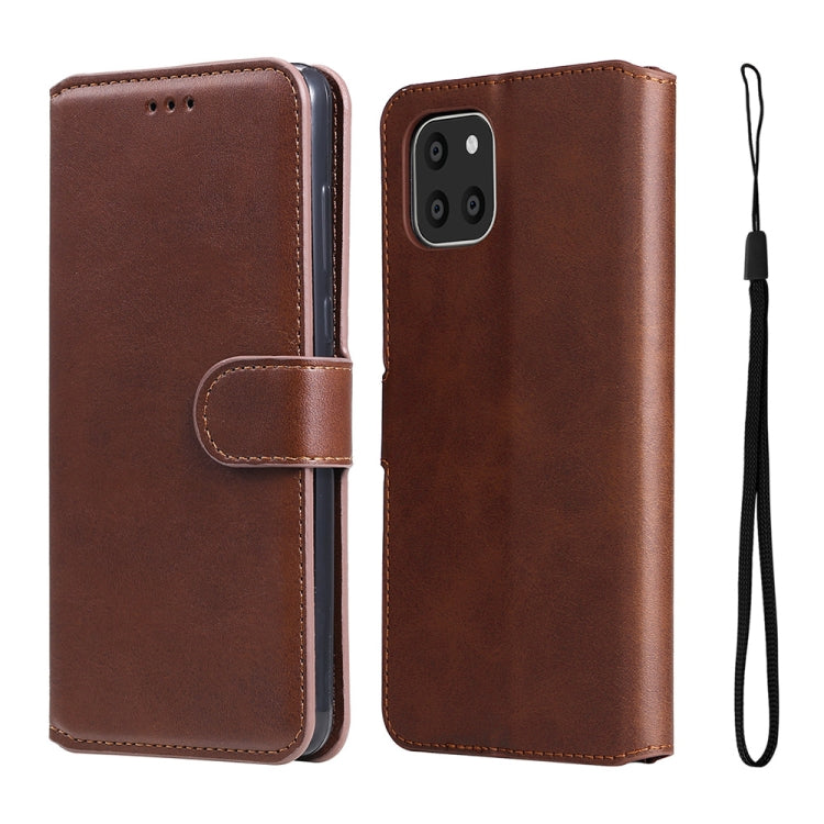 For Samsung Galaxy A03 166mm EU Version JUNSUNMAY Calf Texture Leather Phone Case