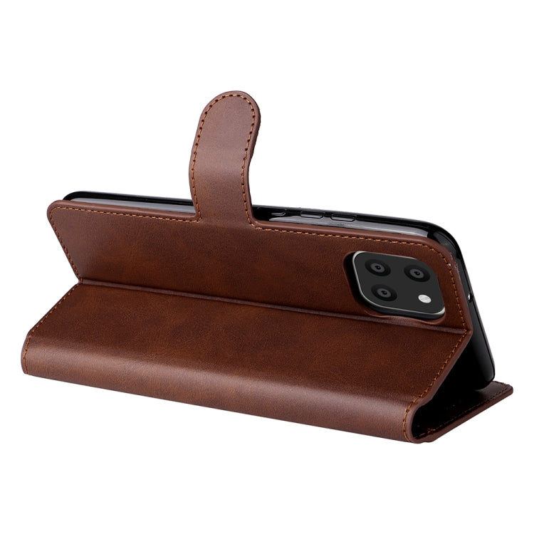 For Samsung Galaxy A03 166mm EU Version JUNSUNMAY Calf Texture Leather Phone Case