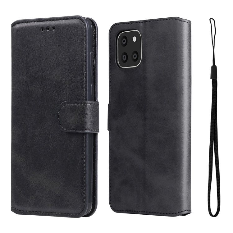 For Samsung Galaxy A03 166mm EU Version JUNSUNMAY Calf Texture Leather Phone Case