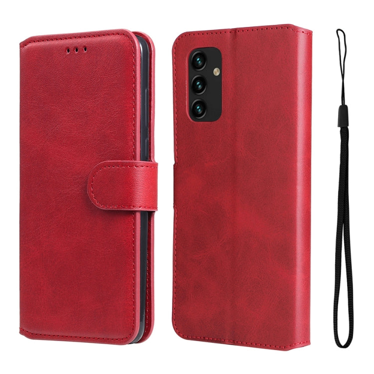 For Samsung Galaxy A13 4G JUNSUNMAY Calf Texture Leather Phone Case