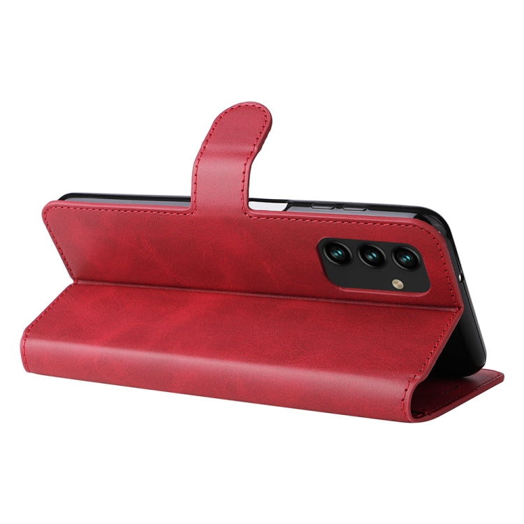 For Samsung Galaxy A13 4G JUNSUNMAY Calf Texture Leather Phone Case