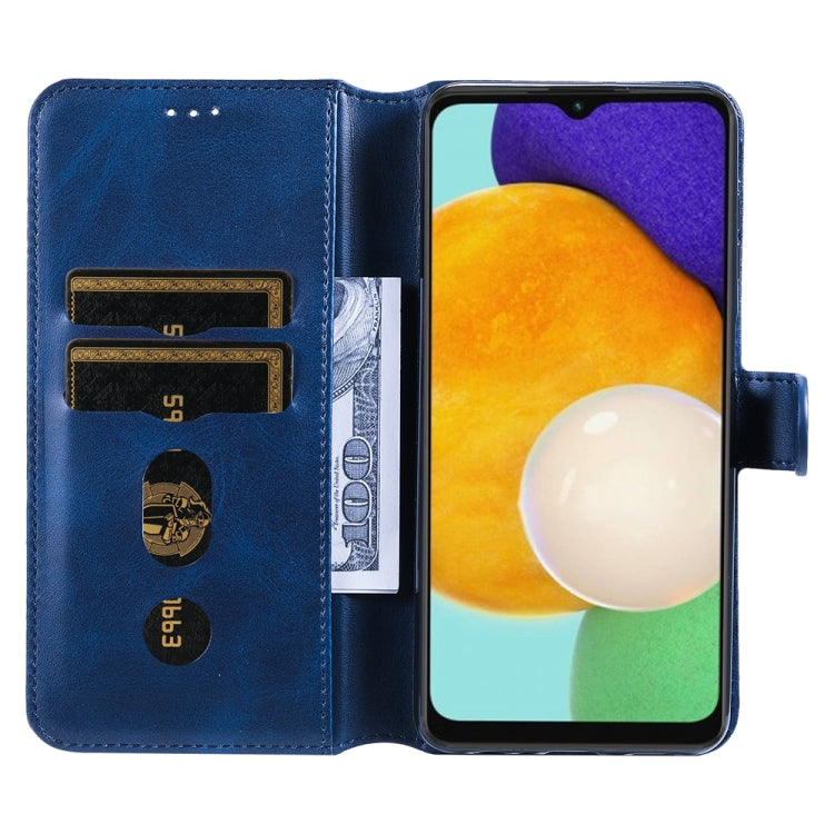For Samsung Galaxy A13 4G JUNSUNMAY Calf Texture Leather Phone Case