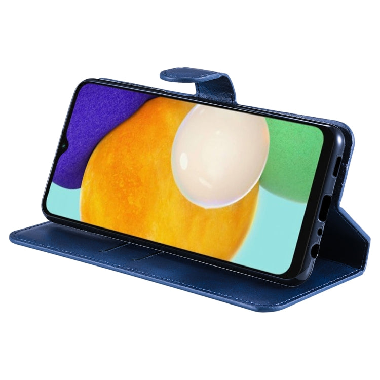 For Samsung Galaxy A13 4G JUNSUNMAY Calf Texture Leather Phone Case