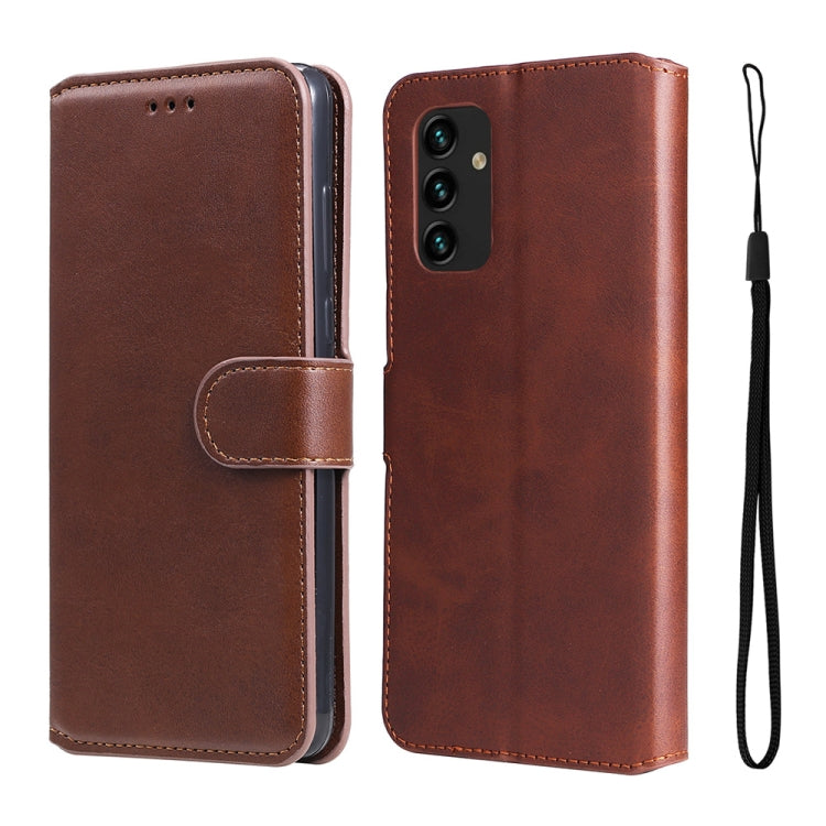 For Samsung Galaxy A13 4G JUNSUNMAY Calf Texture Leather Phone Case