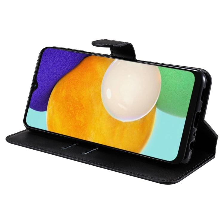 For Samsung Galaxy A13 4G JUNSUNMAY Calf Texture Leather Phone Case