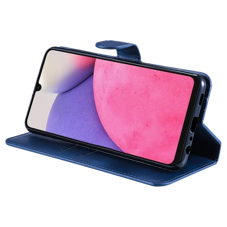 For Samsung Galaxy A33 5G JUNSUNMAY Calf Texture Leather Phone Case