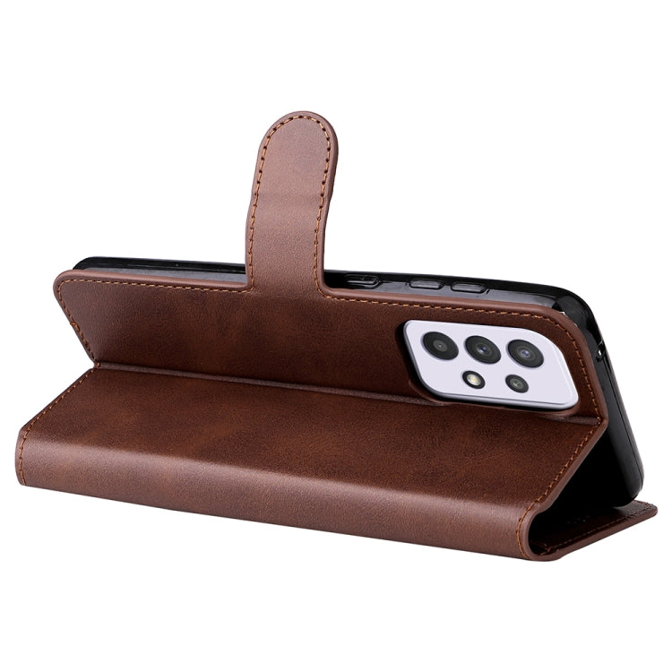 For Samsung Galaxy A33 5G JUNSUNMAY Calf Texture Leather Phone Case