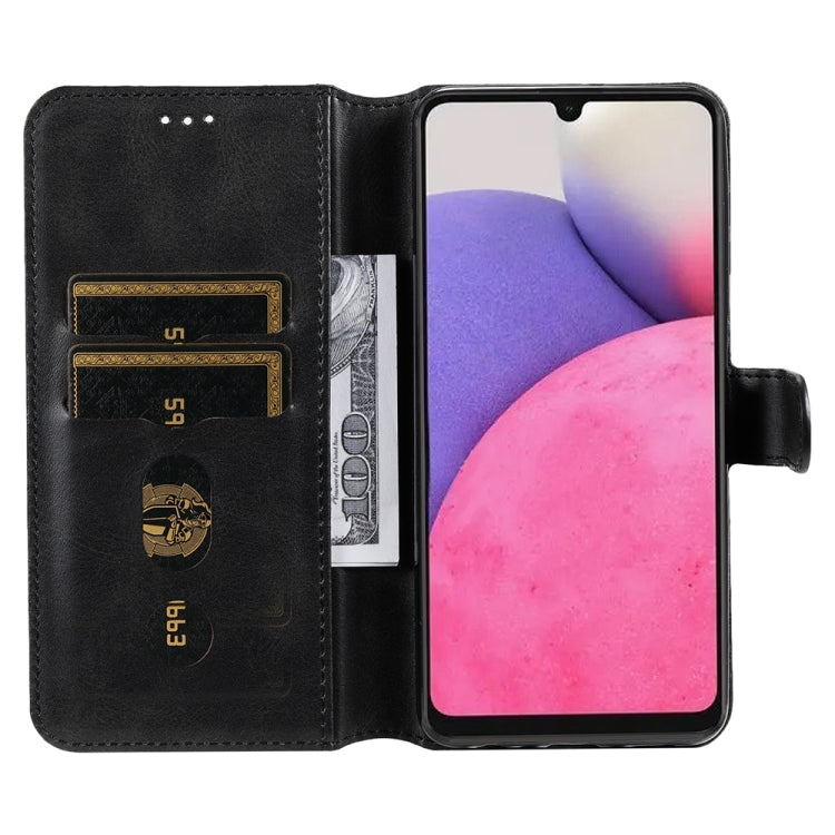 For Samsung Galaxy A33 5G JUNSUNMAY Calf Texture Leather Phone Case
