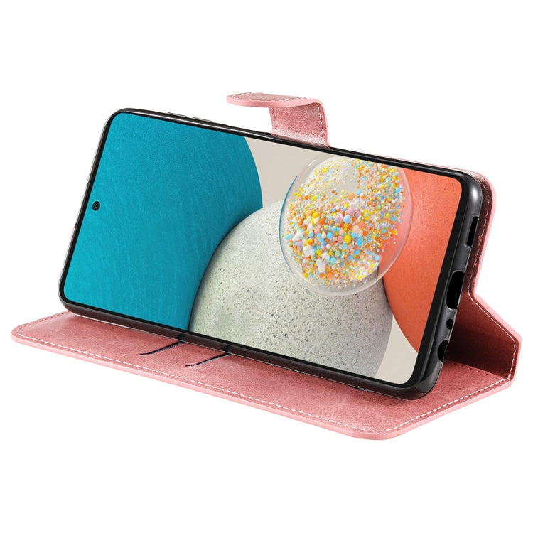 For Samsung Galaxy A53 5G JUNSUNMAY Calf Texture Leather Phone Case