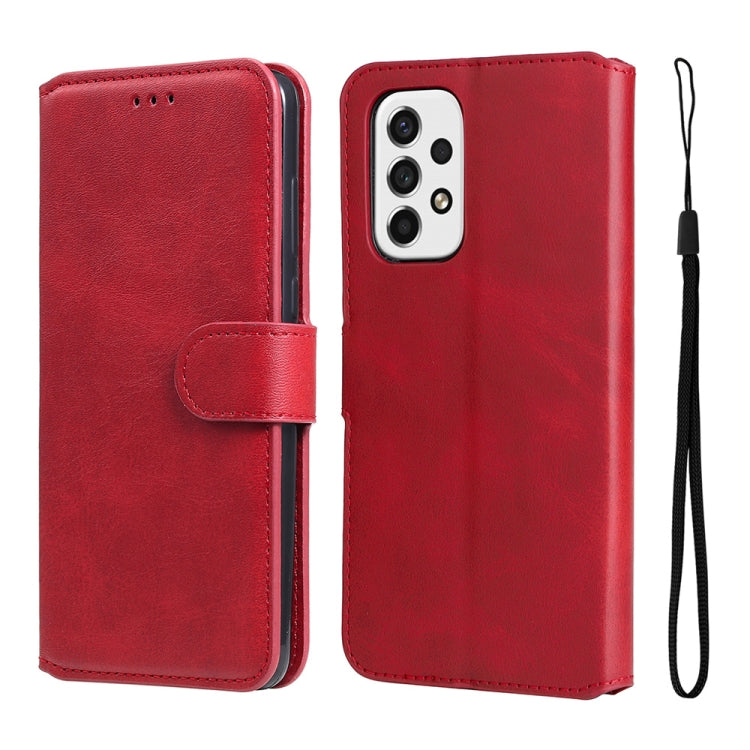 For Samsung Galaxy A53 5G JUNSUNMAY Calf Texture Leather Phone Case