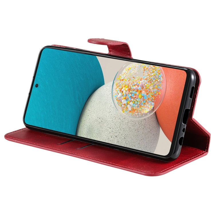 For Samsung Galaxy A53 5G JUNSUNMAY Calf Texture Leather Phone Case