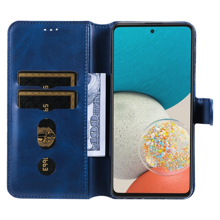 For Samsung Galaxy A53 5G JUNSUNMAY Calf Texture Leather Phone Case