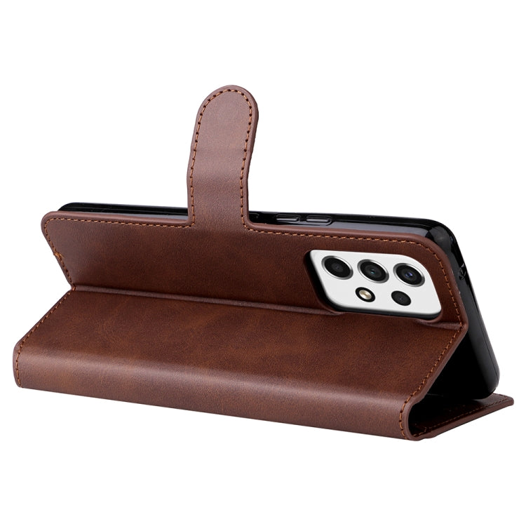 For Samsung Galaxy A53 5G JUNSUNMAY Calf Texture Leather Phone Case