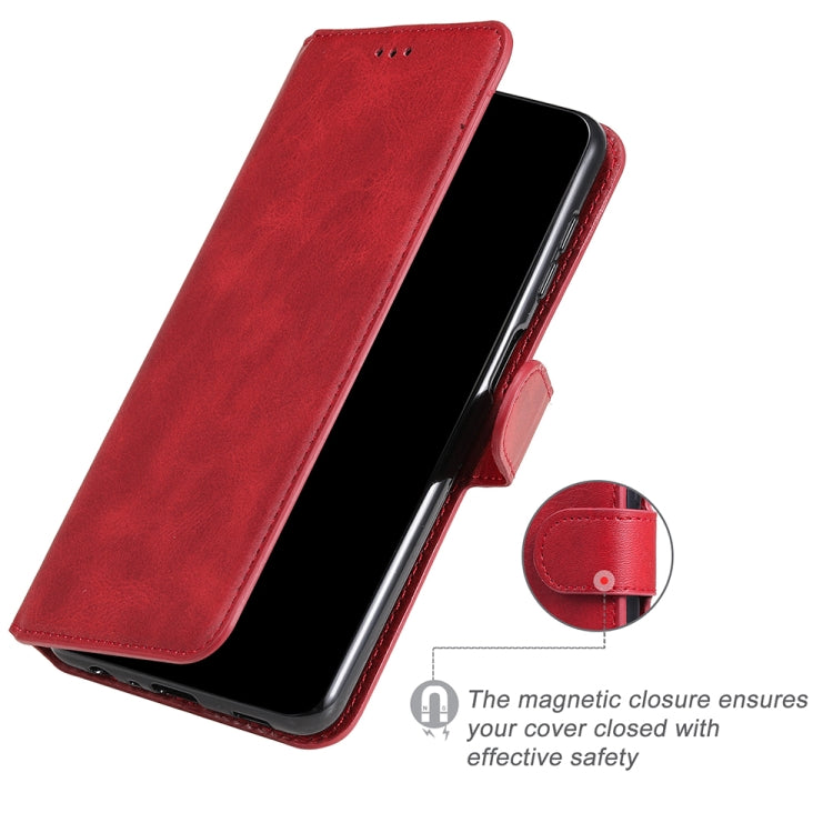 For Samsung Galaxy A73 5G JUNSUNMAY Calf Texture Leather Phone Case