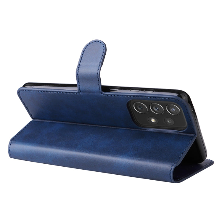 For Samsung Galaxy A73 5G JUNSUNMAY Calf Texture Leather Phone Case