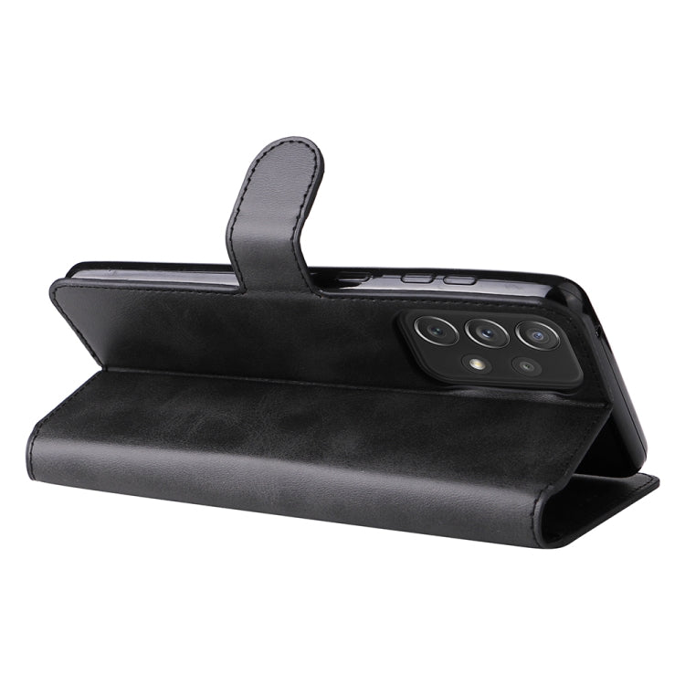 For Samsung Galaxy A73 5G JUNSUNMAY Calf Texture Leather Phone Case