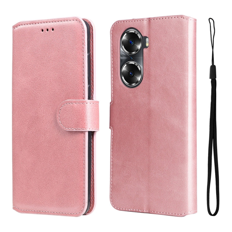 For Honor 60 JUNSUNMAY Calf Texture Leather Phone Case