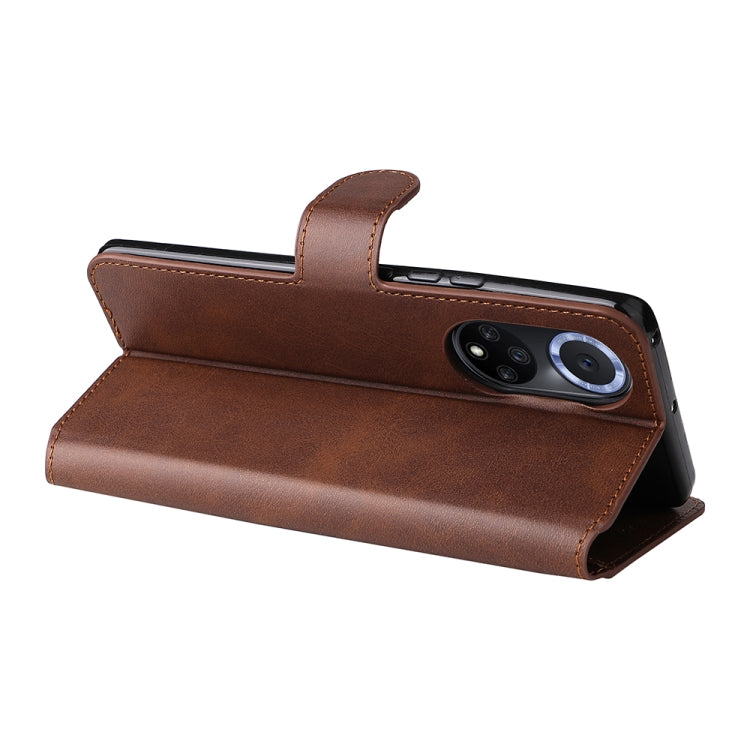 For Honor 50 5G / Huawei Nova 9 JUNSUNMAY Calf Texture Leather Phone Case