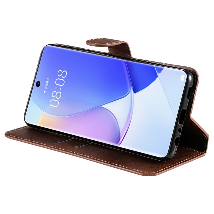 For Honor 50 5G / Huawei Nova 9 JUNSUNMAY Calf Texture Leather Phone Case