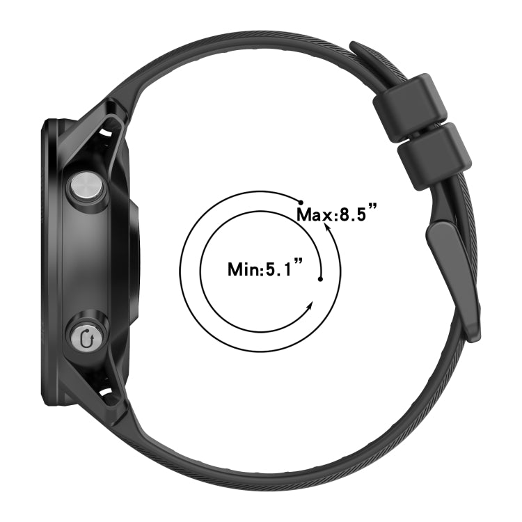 For Garmin Descent G1 22mm Solid Color Silicone Watch Band