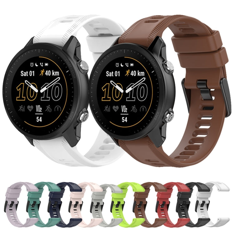 For Garmin Instinct 2 22mm Solid Color Silicone Watch Band