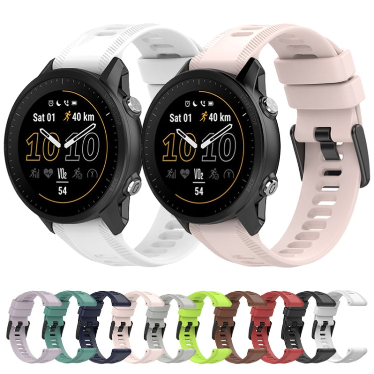 For Garmin Approach S62 22mm Solid Color Silicone Watch Band