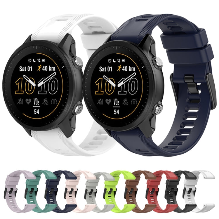 For Garmin Approach S60 22mm Solid Color Silicone Watch Band